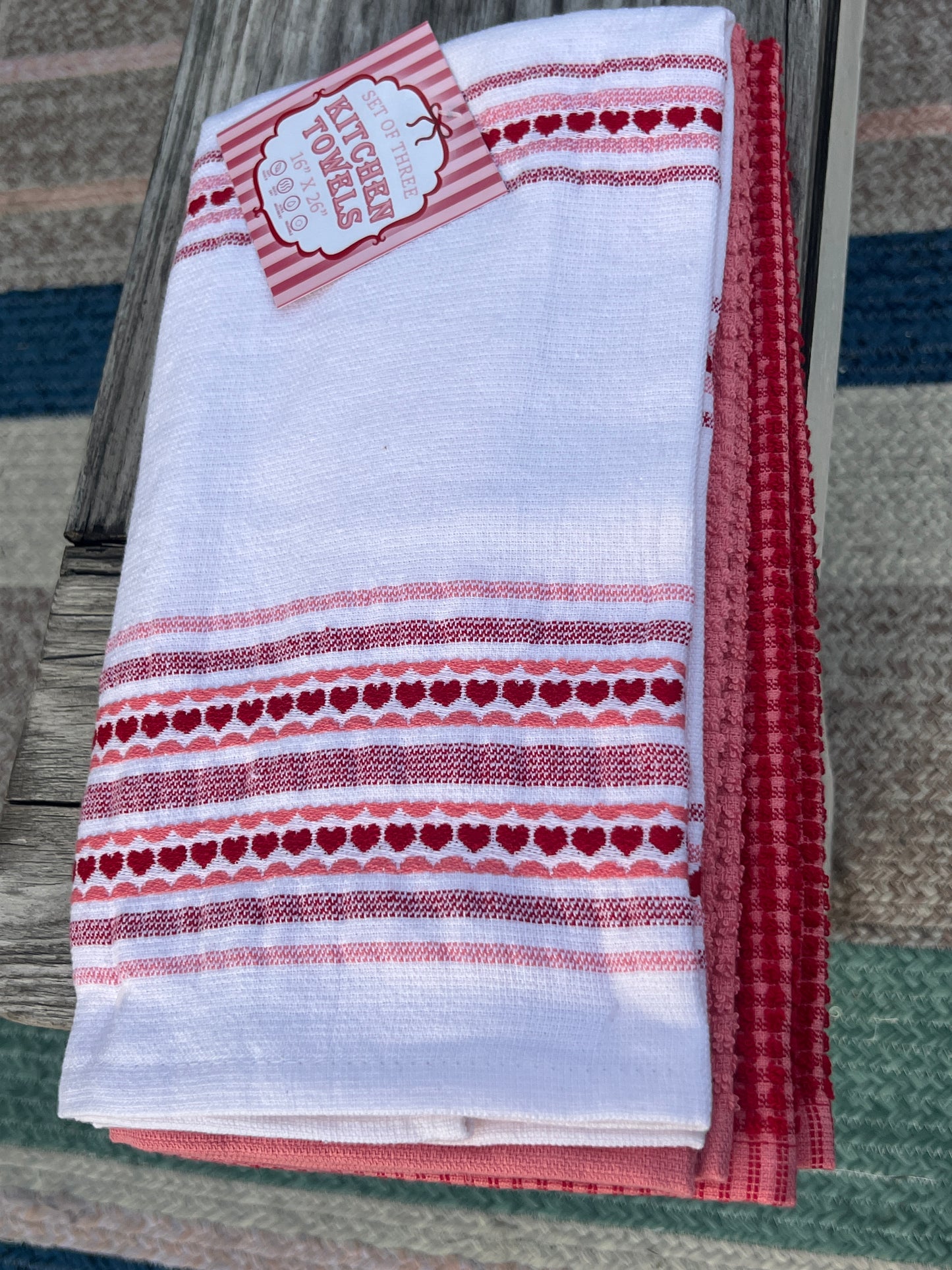 Valentine's Towels - 3 pack