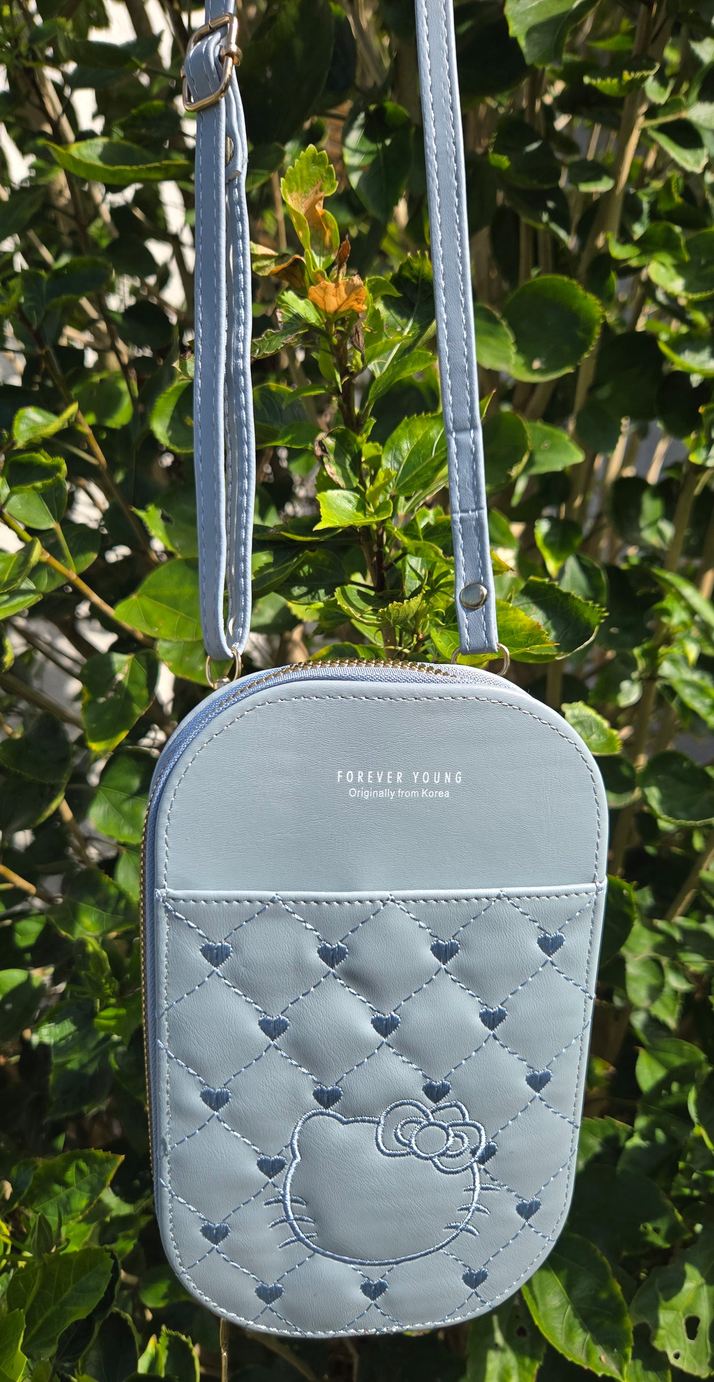 Dark Gray Cell Phone Bag with over the shoulder strap