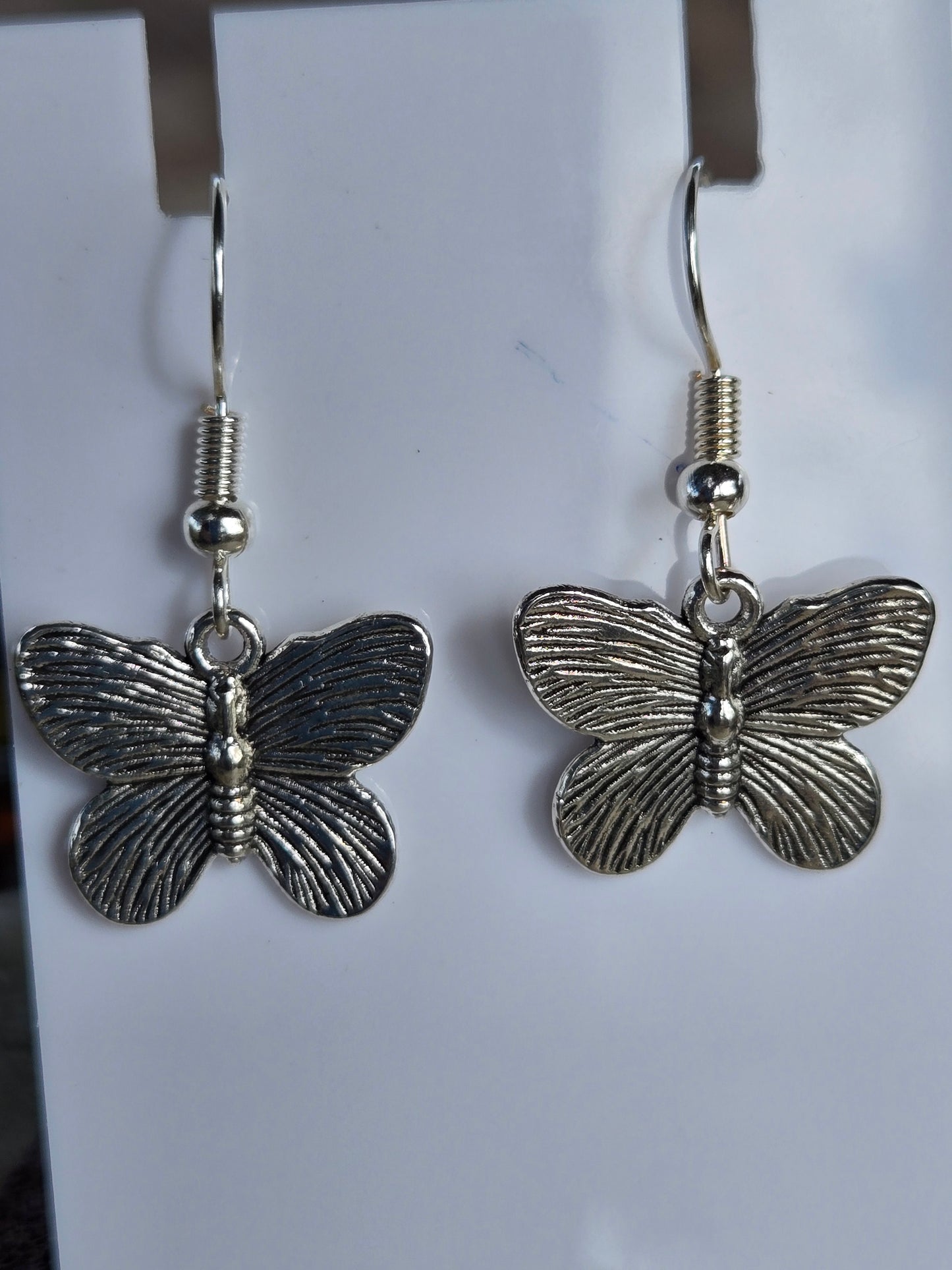 Earrings Handmade Butterflies Silver Plated