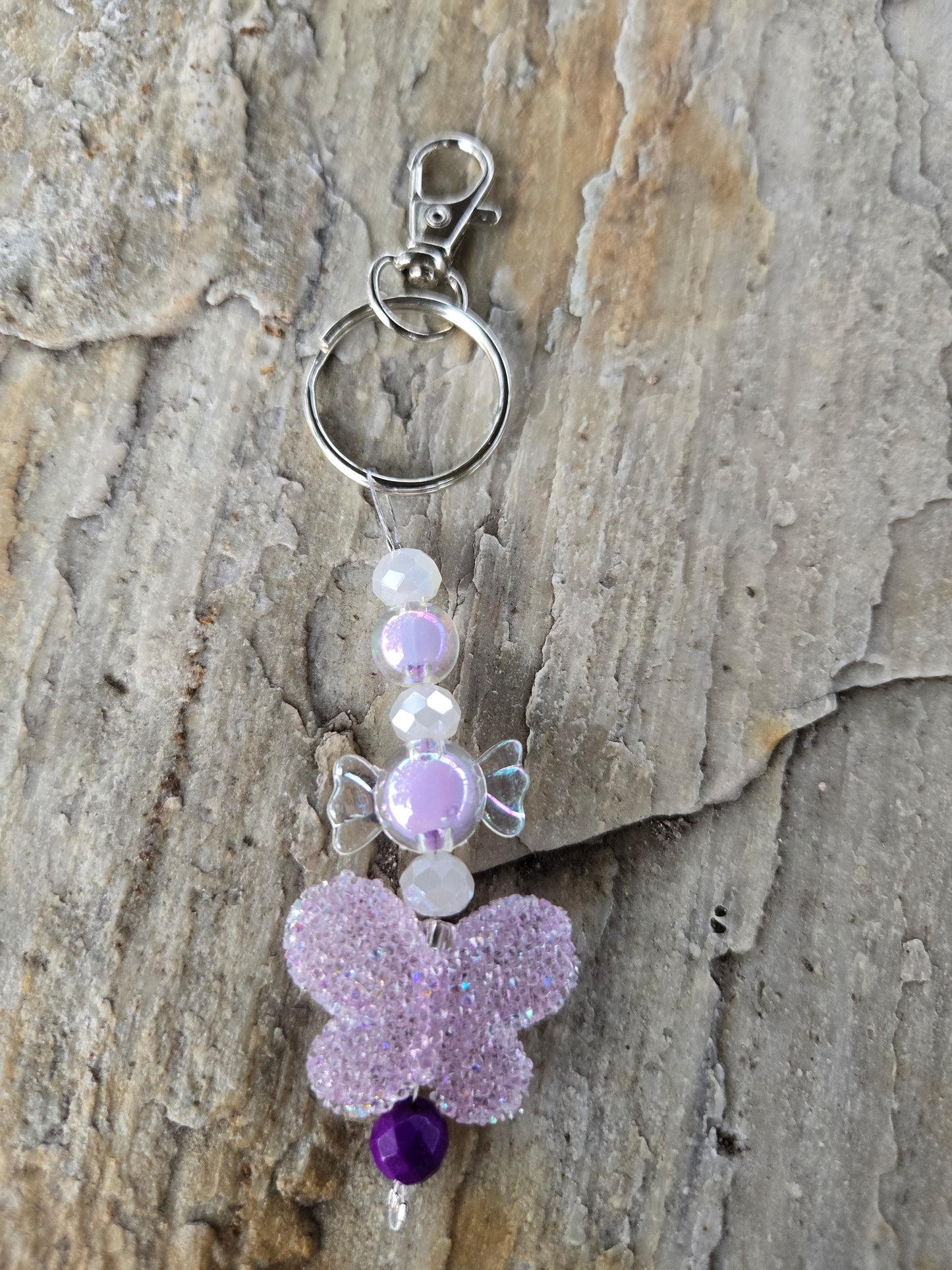 Butterfly Keychain Purple