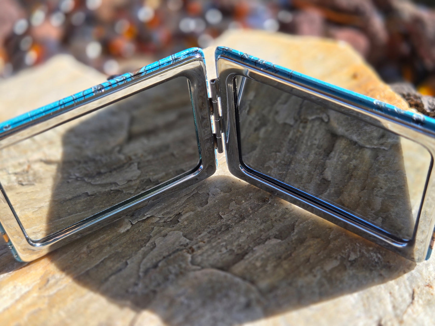 Mirror with soft cover