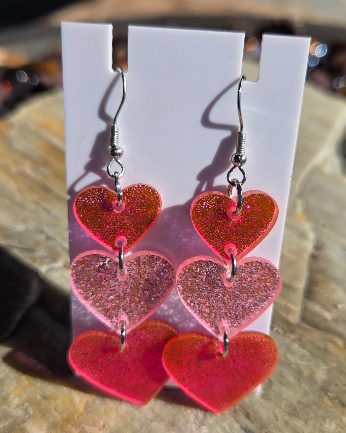 Valentines Earrings Acrylic
