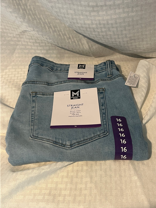 Member’s Mark Premium Stretch Jeans (NEW) Size 16 - Light Colored