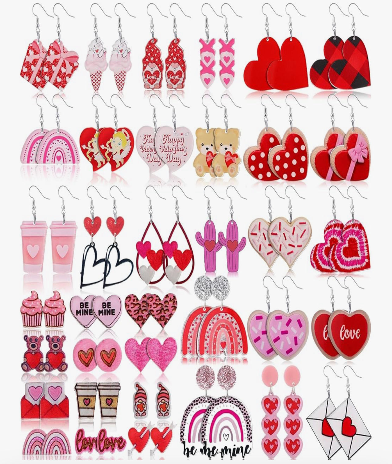Valentine Earrings (Each one sold seperate)