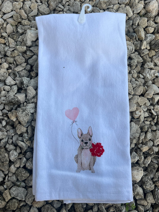 Doggy Valentine's Towel