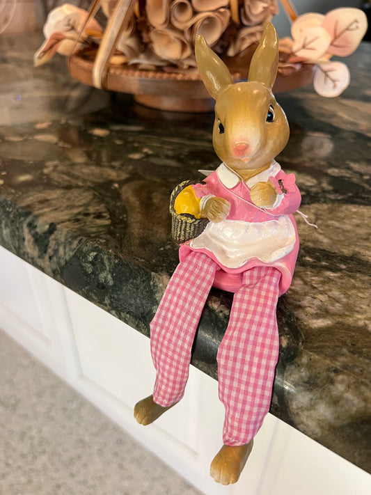 Pink Easter Bunny Sitter