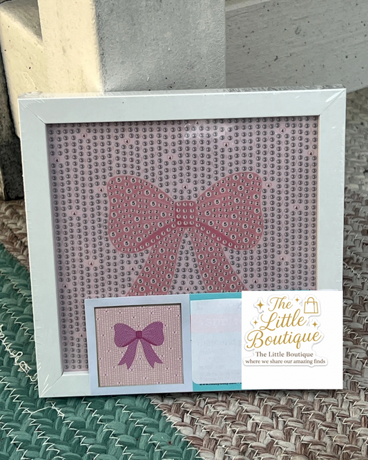 Pink Bow Diamond Art (Small)