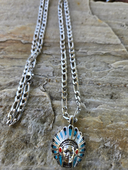 Genuine Chief Head Pendant