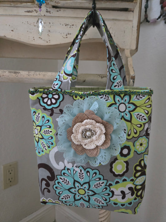 Flower Beaded Handcrafted Bag