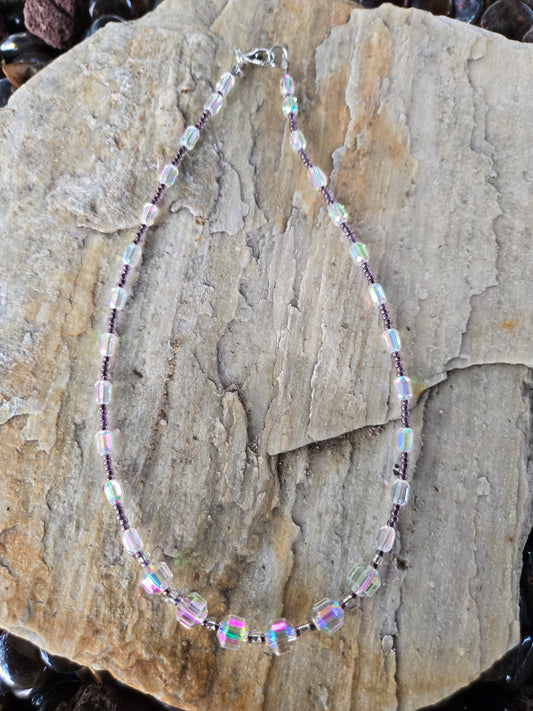 Necklace Sparkly Glass Beads