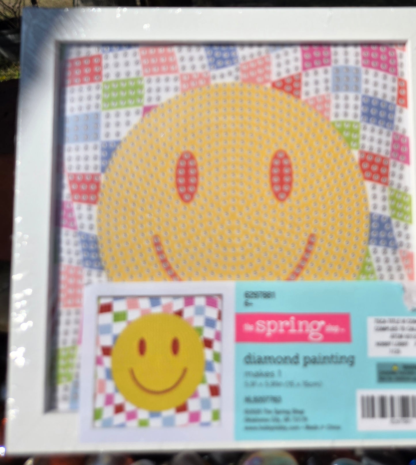 Diamond Art Smiley Face