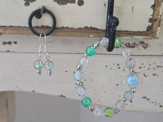 Blue Candy Set – Bracelet & Earrings